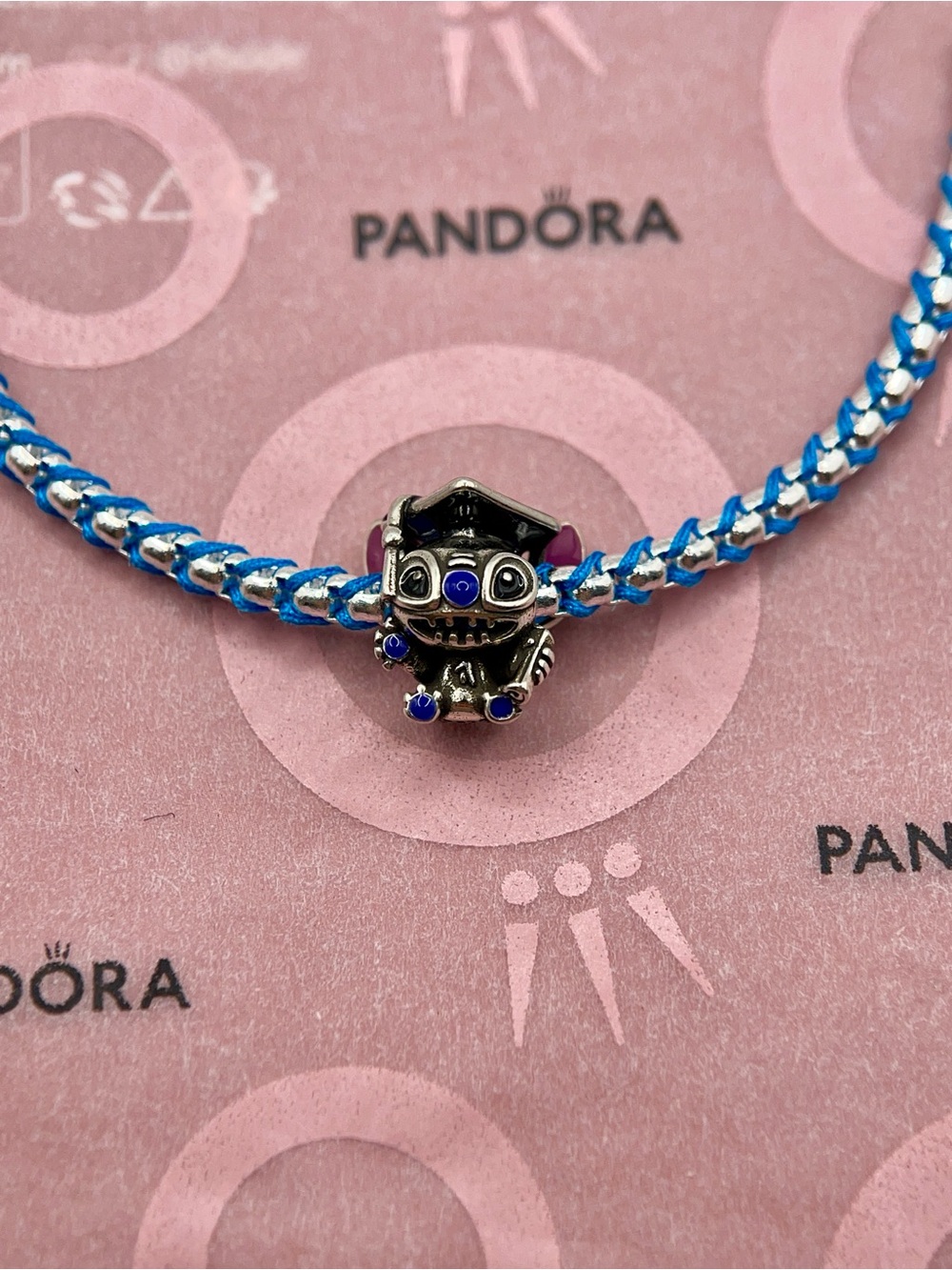 Pandora Disney Stitch Graduation Cap 2025 Proud Sterling Silver Charm 793789C01 - Picture 6 of 6